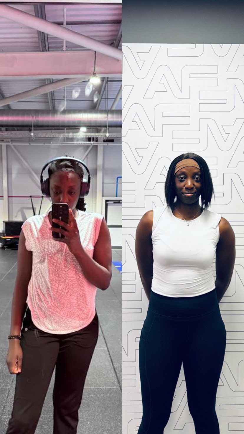 Gloria Idowu before and after transformation