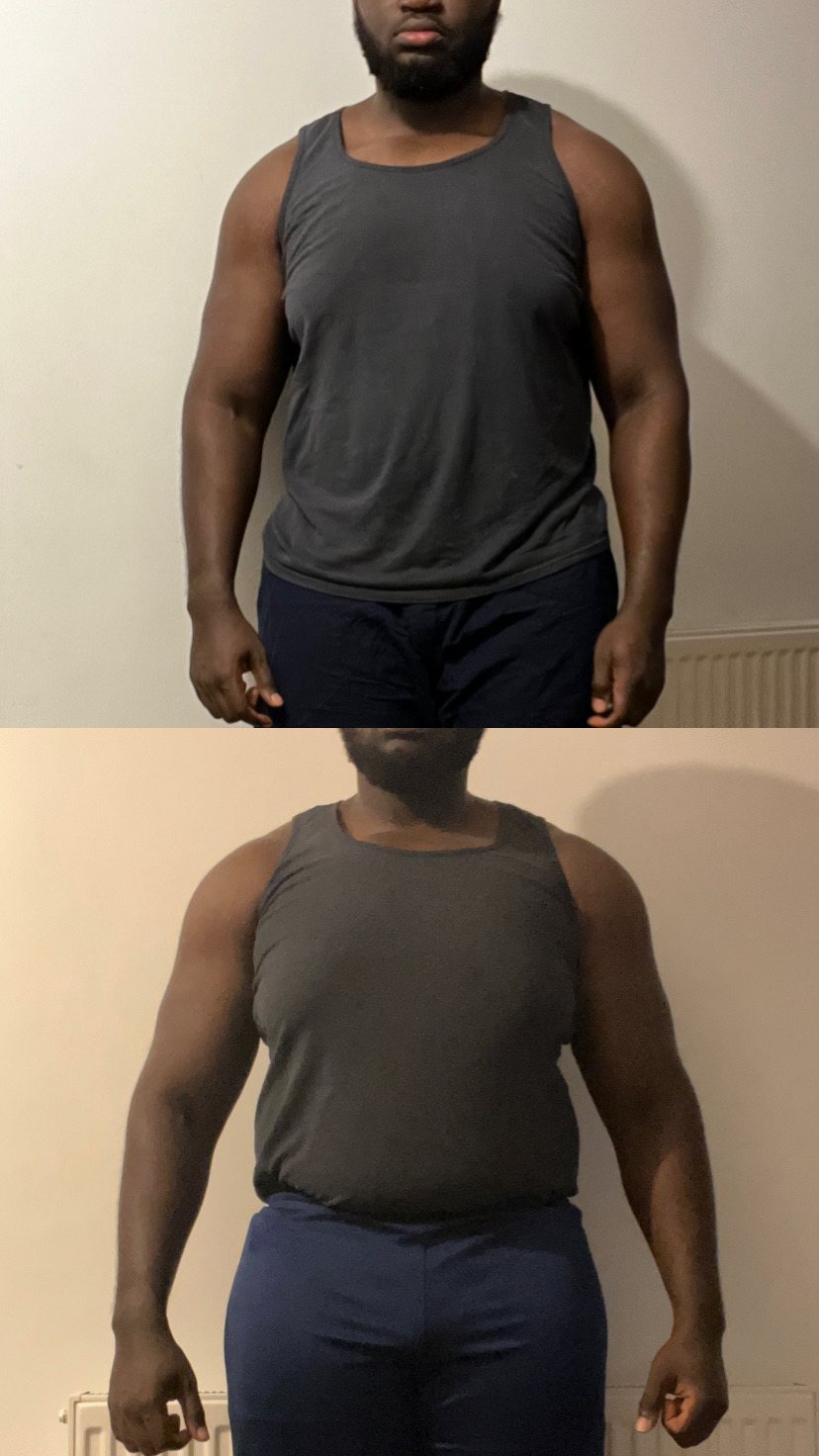 Marvelous Akinyele before and after transformation