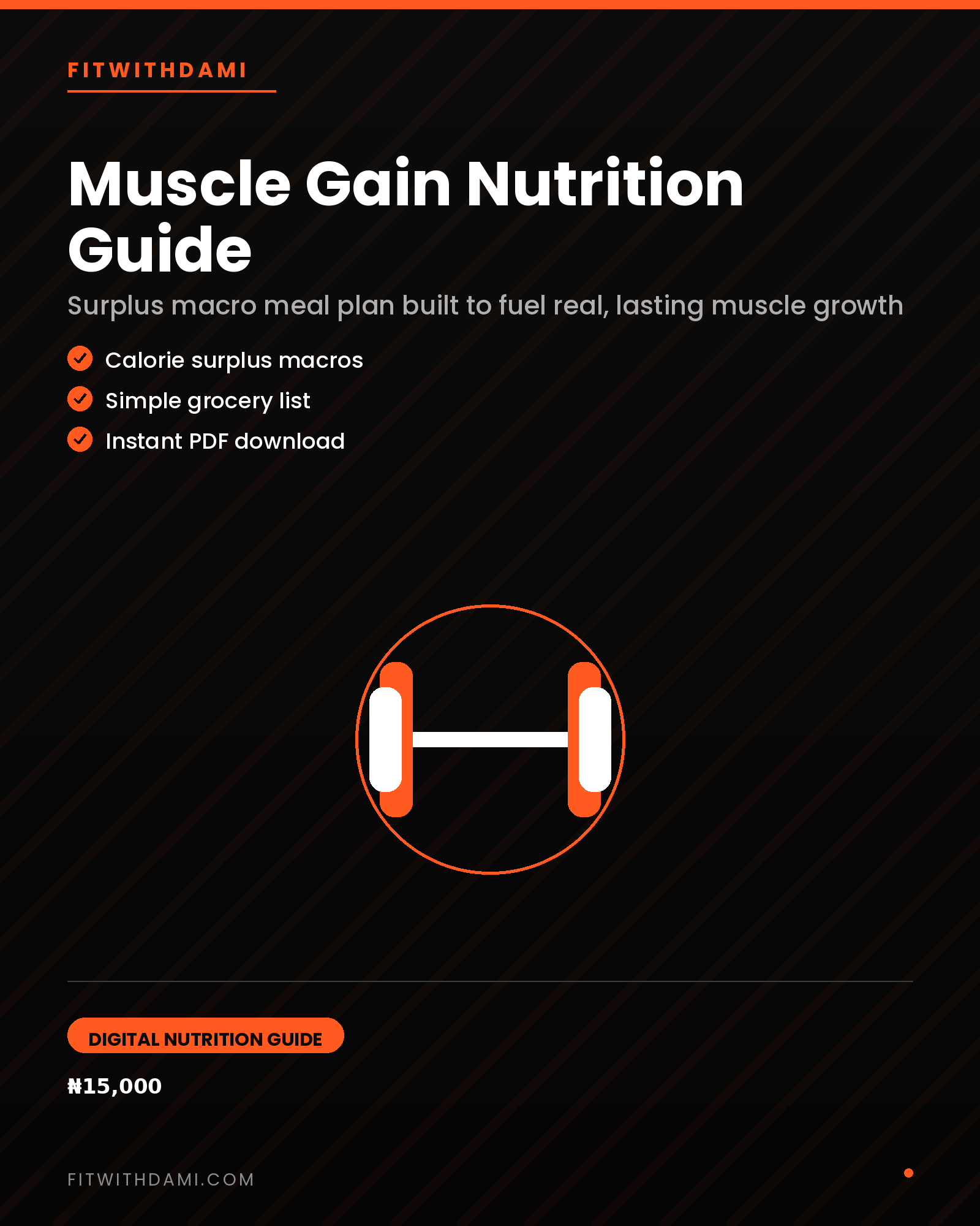 Muscle Gain Nutrition Guide cover
